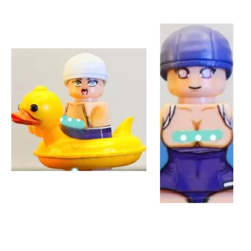 Dámske bikiny MOC na vodnom parku Budova blokov Model Ozdoby Dekoratívne detské hračky pre domácich hračiek Boys Prázdniny darček