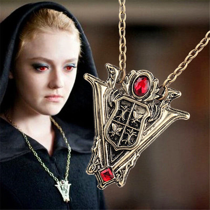 Dámske cosplay náhrdelník rekvizity Movie Twilight téma rosalie Rovnaký dizajn New Moon Crest Volturi Charms náhrdelníky