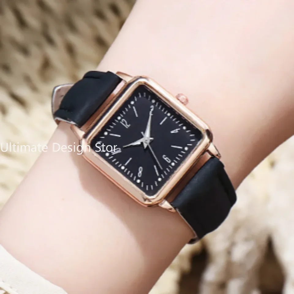 Dámske hodinky Luminous Kožené remienok Digitálne náramkové hodinky Ladies Quartz Watch Cast Cast Hodiny Darčekové šaty reloj Mujer 여자시계명품