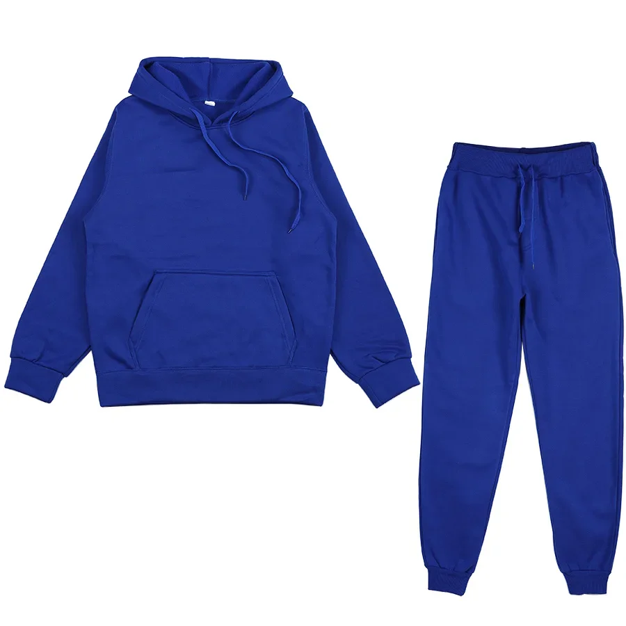 Dámske jesenné zimné trasové ukazovatele Teplé fleece vyhovujú mikiny Topy Tops Casy Mikiny jogging nohavičky oblečenie 2 kusové súpravy