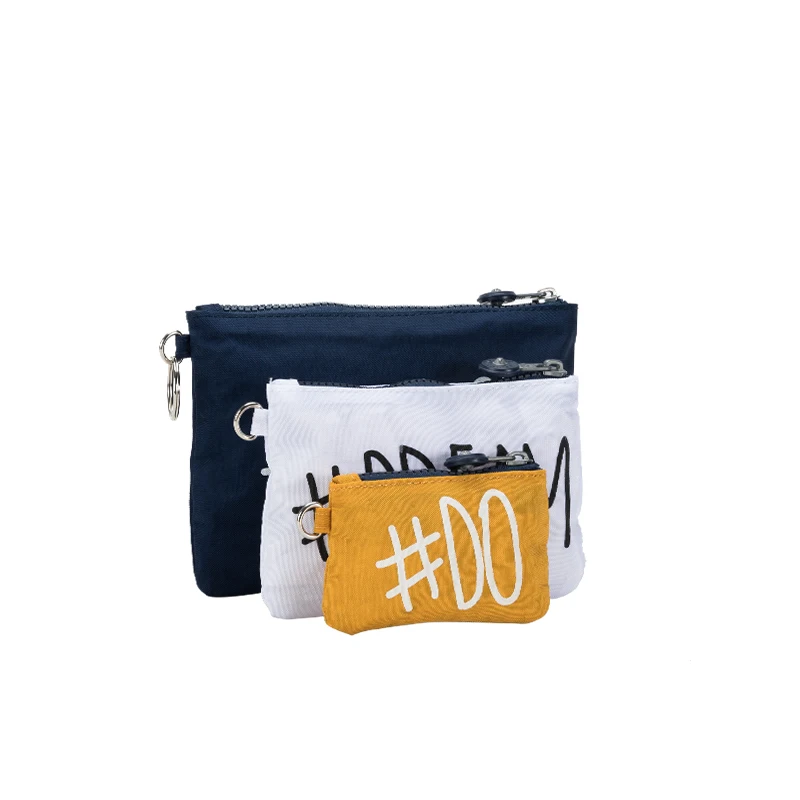 Dámske mini plátno Coin Coin Vetka 3 PCS Set Denná denim Storage Bag Malé spojkové tašky zips peňaženky peňaženky pre držiak kariet na kľúče