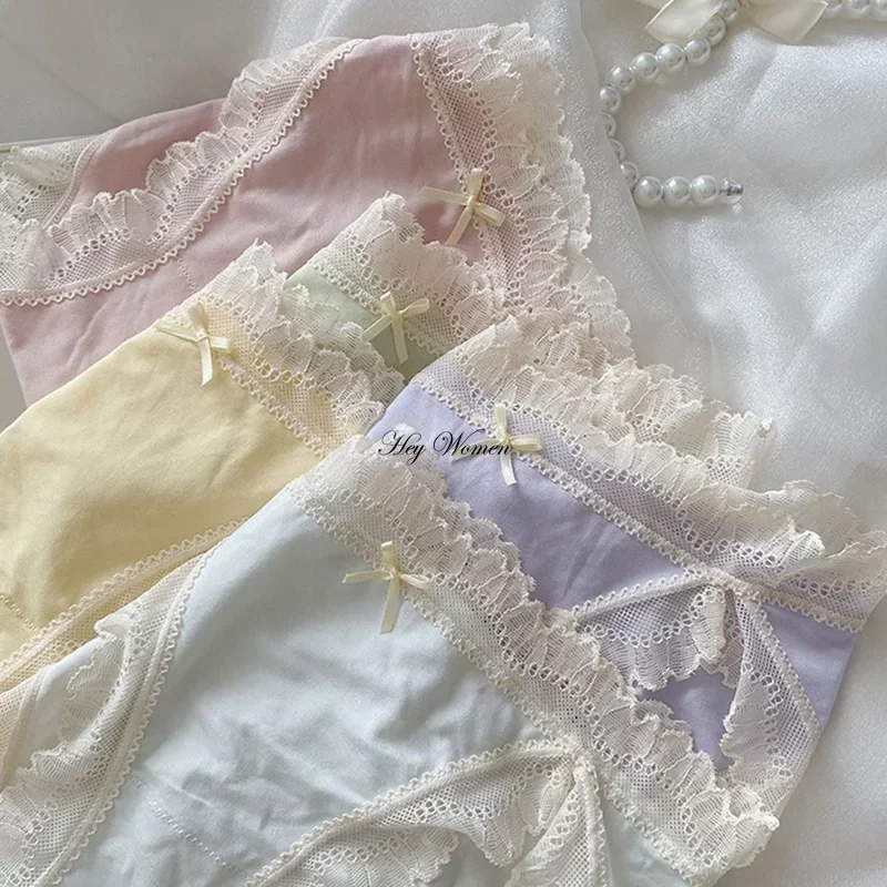 Dámske nohavičky japonské roztomilé sladké lolita krátke cukrovinky Candy Japanese Lolita Priedušné spodky