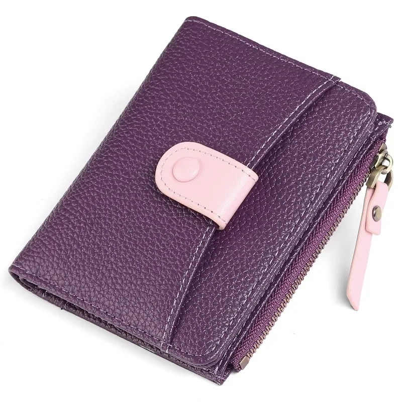 Dámske peňaženky kabelky Pu kožené peniaze taška ženská krátka hasp kabelka Malé držiaky kariet Clutch Peňaženka