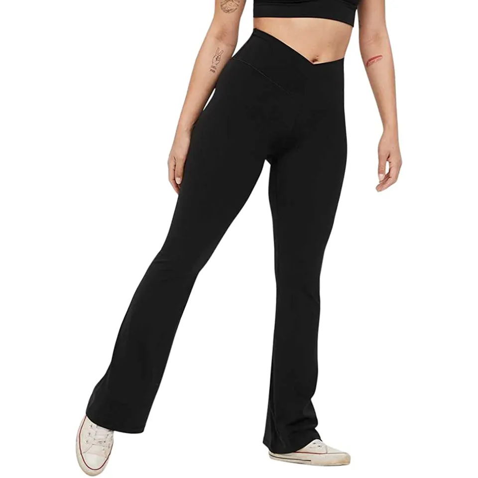 Dámske príležitostné športové cvičenie nohavice jogy atletické bežecké ženy legíny Fitness zadok scrunch bootcut nohavice pre ženy pantalony