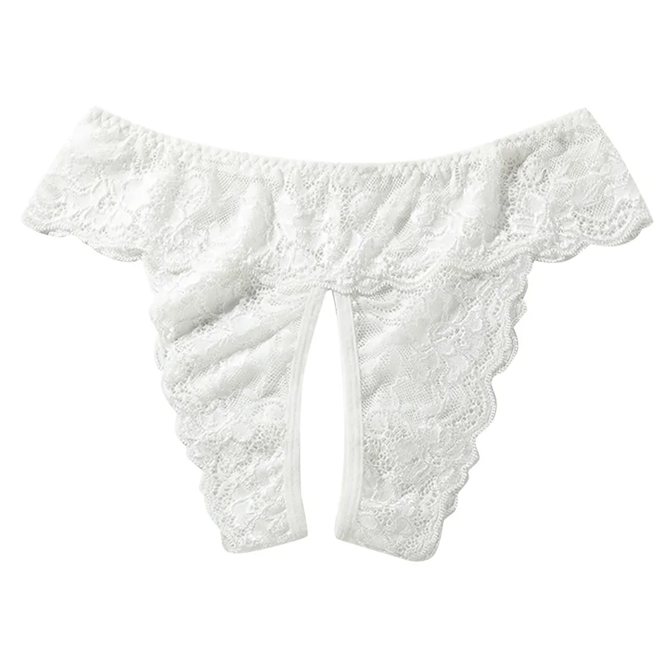 Dámske sexy čipky nohavičky tangé nízko vzostupne bavlnené spodné prádlo Lace Bikini Briefs Womens Undies Lace
