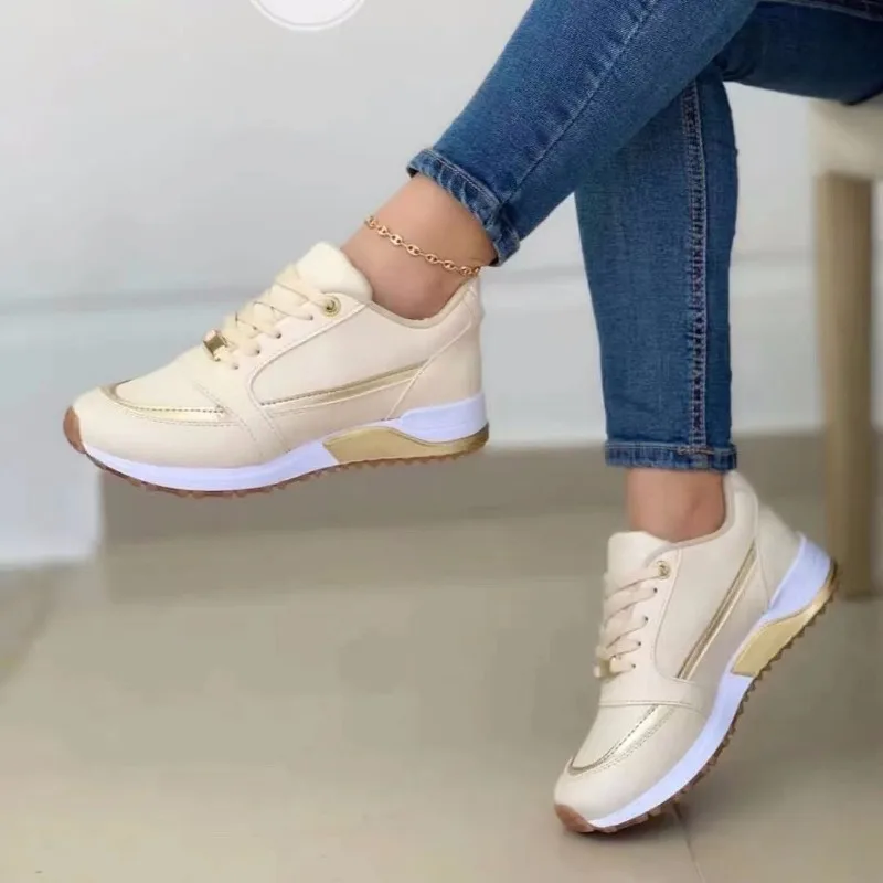 Dámske tenisky Patchwork Lace Up Ploché ľahké ženské ženské klasické športové jar jesenné ležérne tenisové skateboardové bežecké topánky