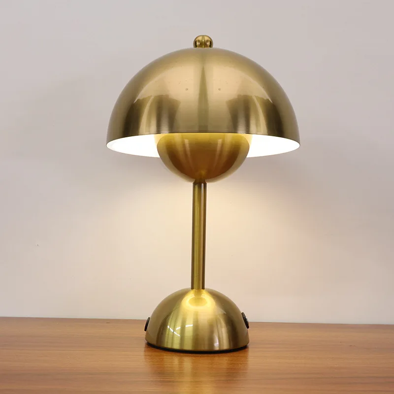 Dánska húb stolová lampa Obývacia izba Art Decor Stand Lampy bezdrôtové svetlo pre spálne postele Študovať huby stolová lampa
