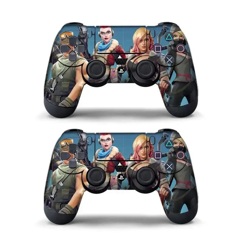 Dáta žaba 2ks nálepka pre PlayStation 4 PS4 Controller Fortress Night Skin Protection Stickers Gamepad Game Accessories