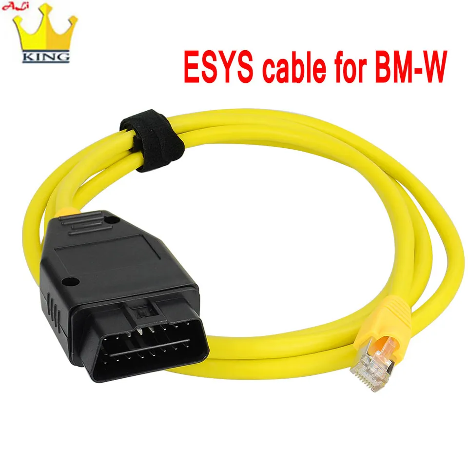 Dátový kábel ESYS ENET pre BM W enet Ethernet na OBD rozhranie E-SYS ICOM CODING PRE F-Serie Diagnostické káblové údaje OBDII kódovanie