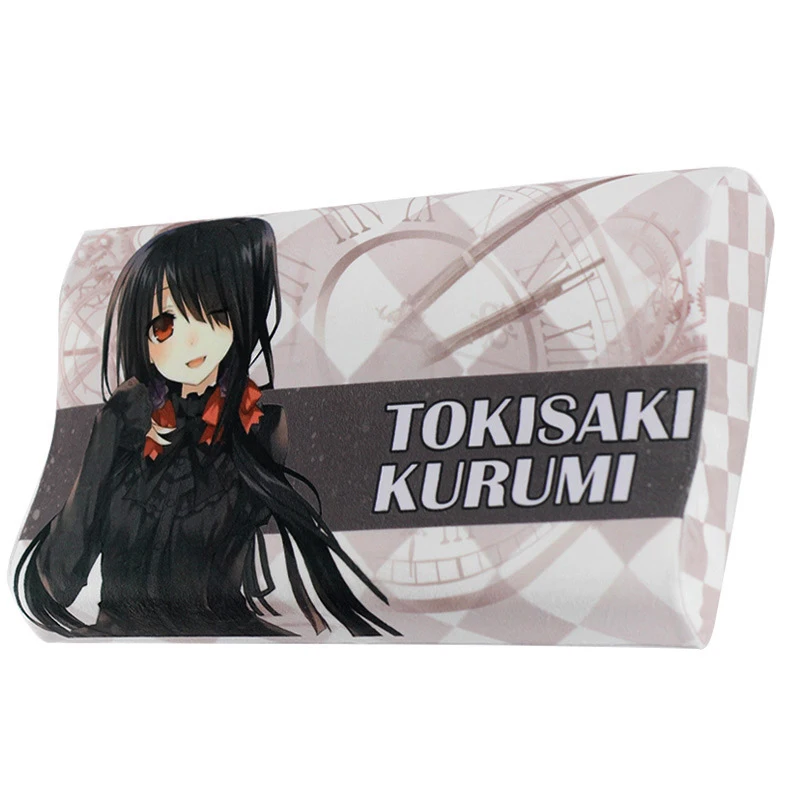 Dátum živého tokisaki kurumi cosplay pamäť pamäť penový vankúš mäkký zakrivený vlnový vankúš na spanie vankúše relax cervikálny pre dospelých deti