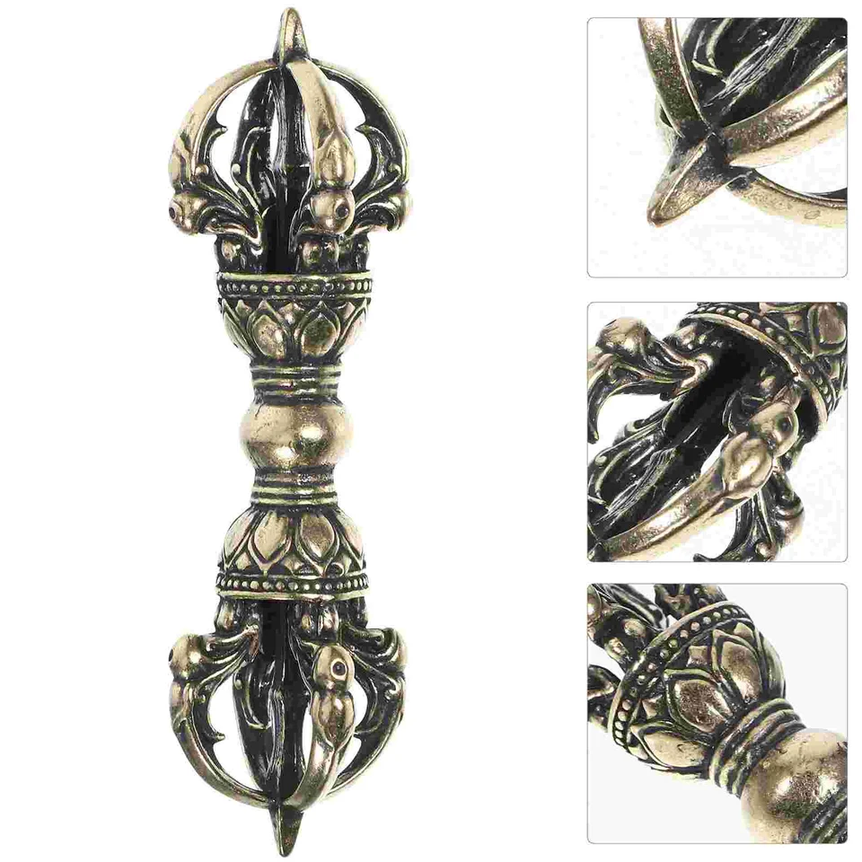 Démon Pestle feng shui ornament retro mosadzný remeselný amulet kalkulačka dekoratívna dharma