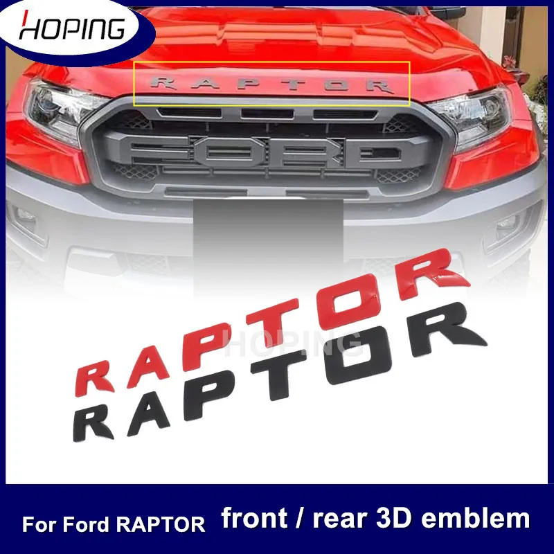 Dúfajúc pre Ford Raptor SV1 F150 F250 F350 ABS 3D predné alebo zadné znaky kmeňa