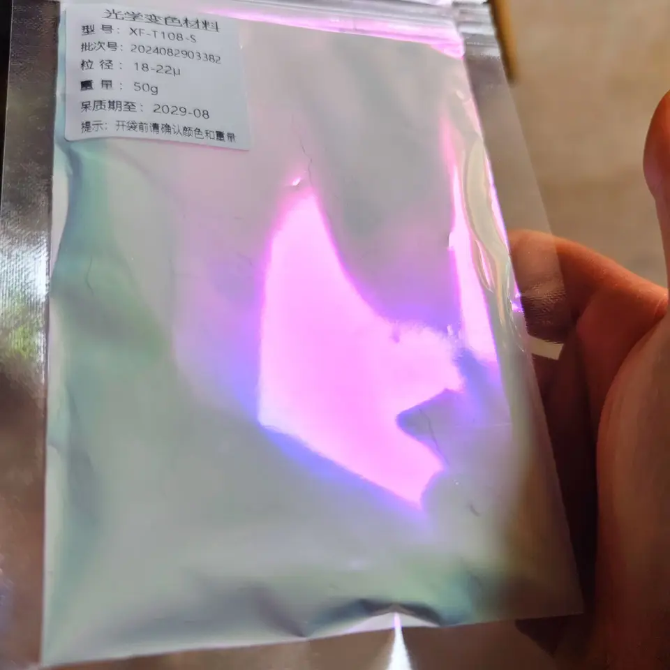 Dúha Aurora biela super chameleónová pigmentová prášková prášková prášok/Supershift