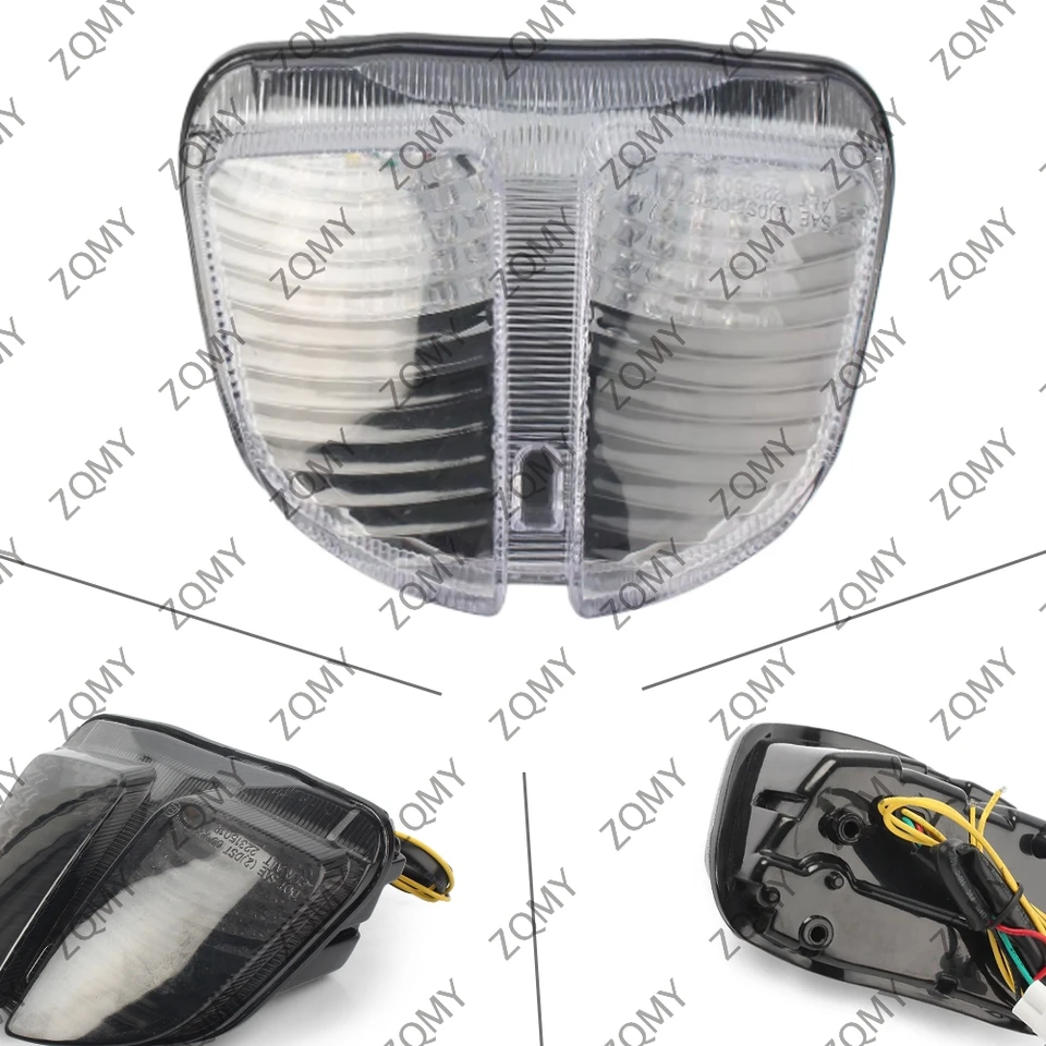 E-značka Motocykel zadný zákrutový signál Svetlo pre Suzuki GSXR 600 750 K6 2005 2006 2007 Integrovaná LED brzdová zadná žiarovka