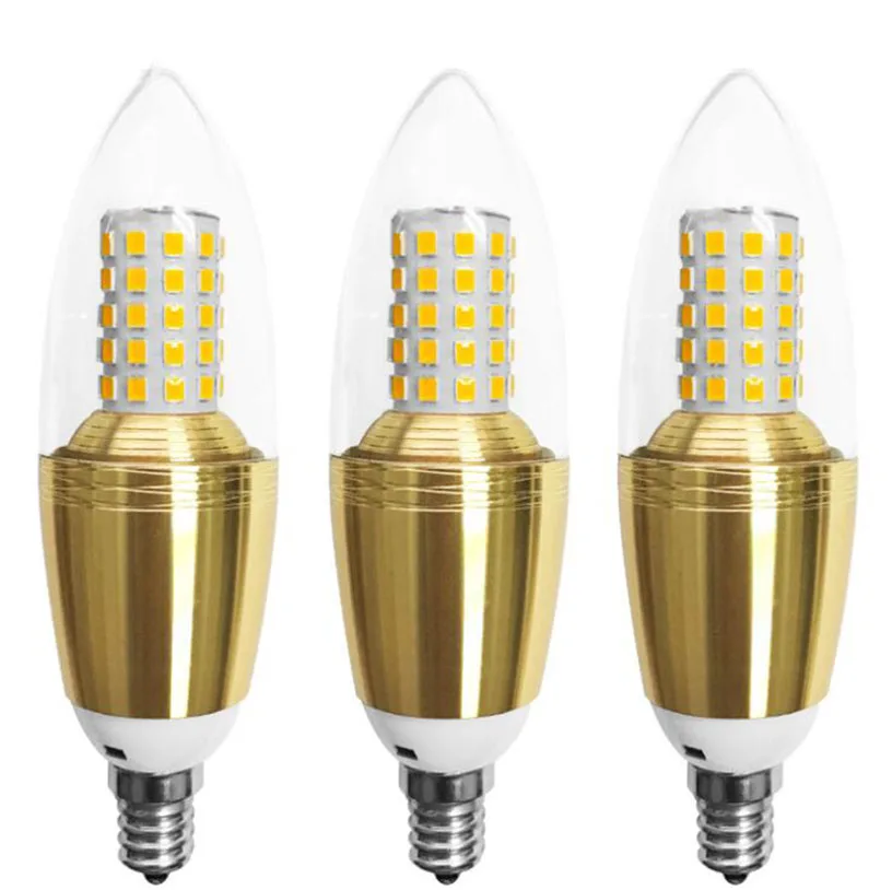 E14 E12 E27 5W 7W 9W 12W LED sviečka žiarovka žiarovka Light Light Lights 85-265V LEDS LISTIER SVETLE SOCFFILT