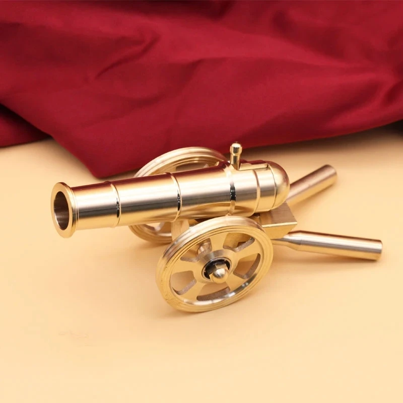 E2 Solid Brass Cannon Vojenský model vojenský suvenír dekompresný hračkár