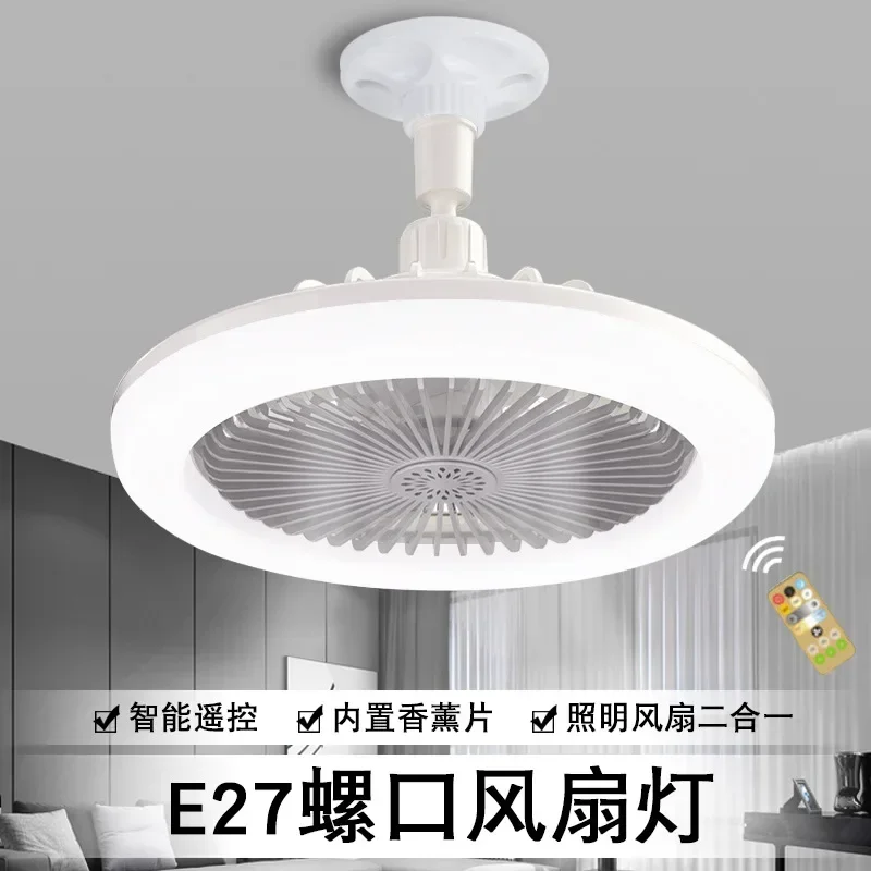 E27 LED stropné ventilátory s ľahkým diaľkovým ovládaním stmievateľný stropný žiarovka Žiarovka vnútorná spálňa luster s chladiacim ventilátorom 3 režimy