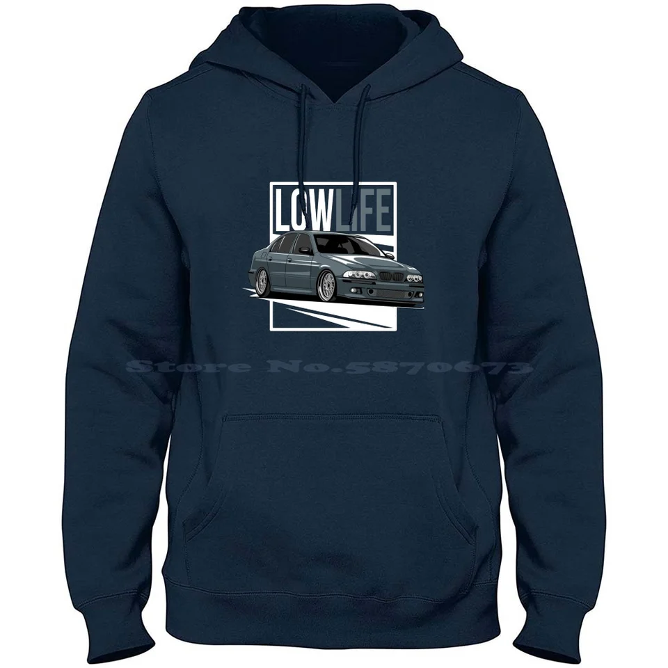 E39 Nízka životnosť 100% bavlnená mikina E39 Nadšenec E39 Lover E39 ladenie Bavorský motor Bimmer E39 Bimmer