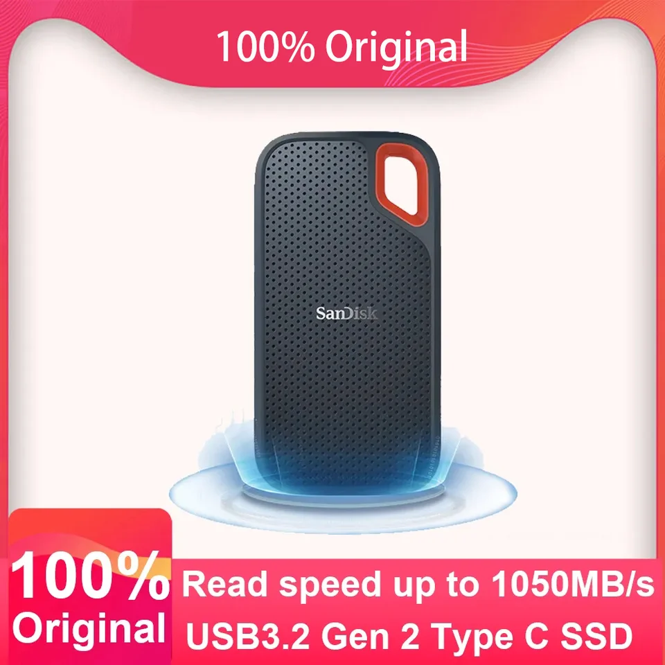 E61 Externý tuhý stav jednotky USB 3.2 Gen 2 4TB 2TB 1TB 500 GB Extreme Prenosný SSD Typ C Mobilný úložný priestor pre pamäť pre PC
