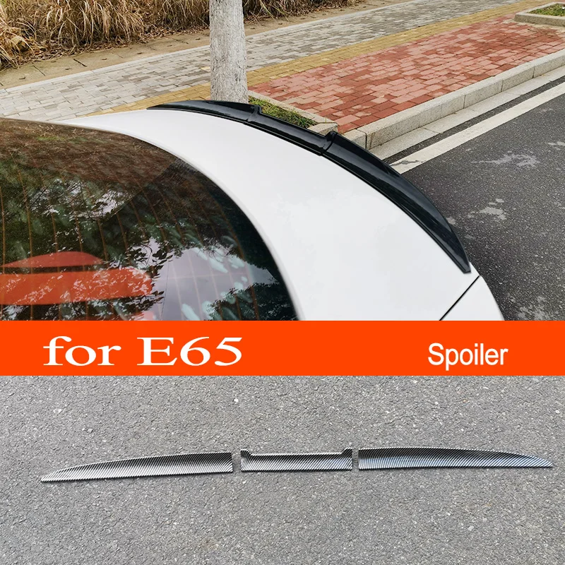 E65 3-sekcia PVC CAR CAR CURNA KRIDOVÉ KRIKOVÉ KRIKOVANIE SPOILER SPOLER KONCE STEP TOR SPOILER pre BMW 2001-2008 7-sériu E65