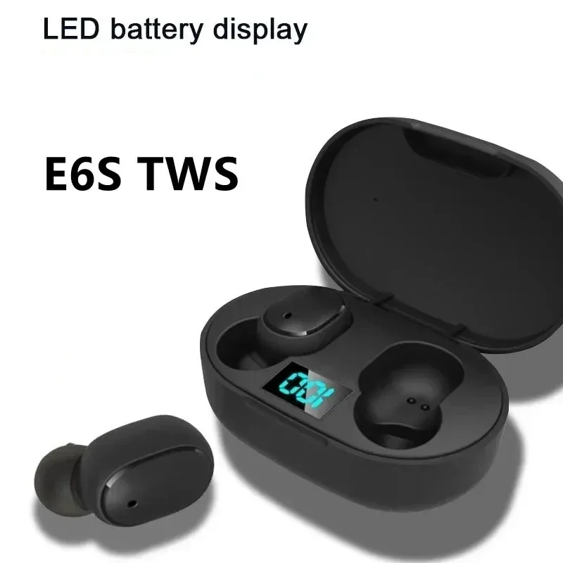E6S Wireless Bluetooth Headset Bluetooth 5.2 slúchadlá LED Displace Display Sports Music Hifi slúchadlá