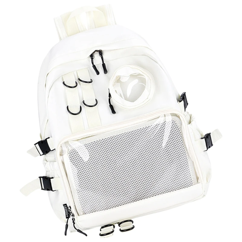 E74B Veľká kapacita batoh Lovely Itabag Backpack School Backpack Japanese Styles Batoh číry batoh pre PIN Display