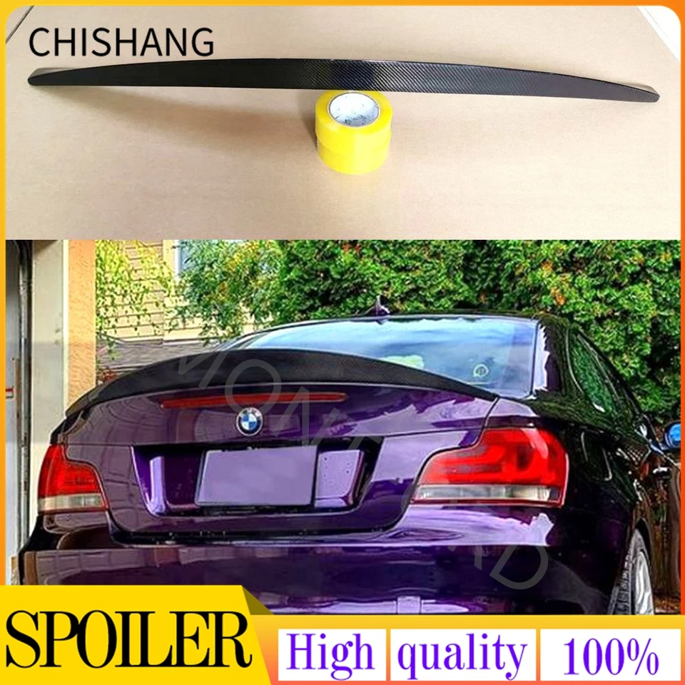 E82 E88 HK STYLE Skutočné uhlíkové vlákno / FRP CAR-STYLING SPOILER KRIKOVÉ KRIKOVANIE PRE BMW 1 SEIERS COUPE 2-DOROVÉ E82 1M 2006-2012