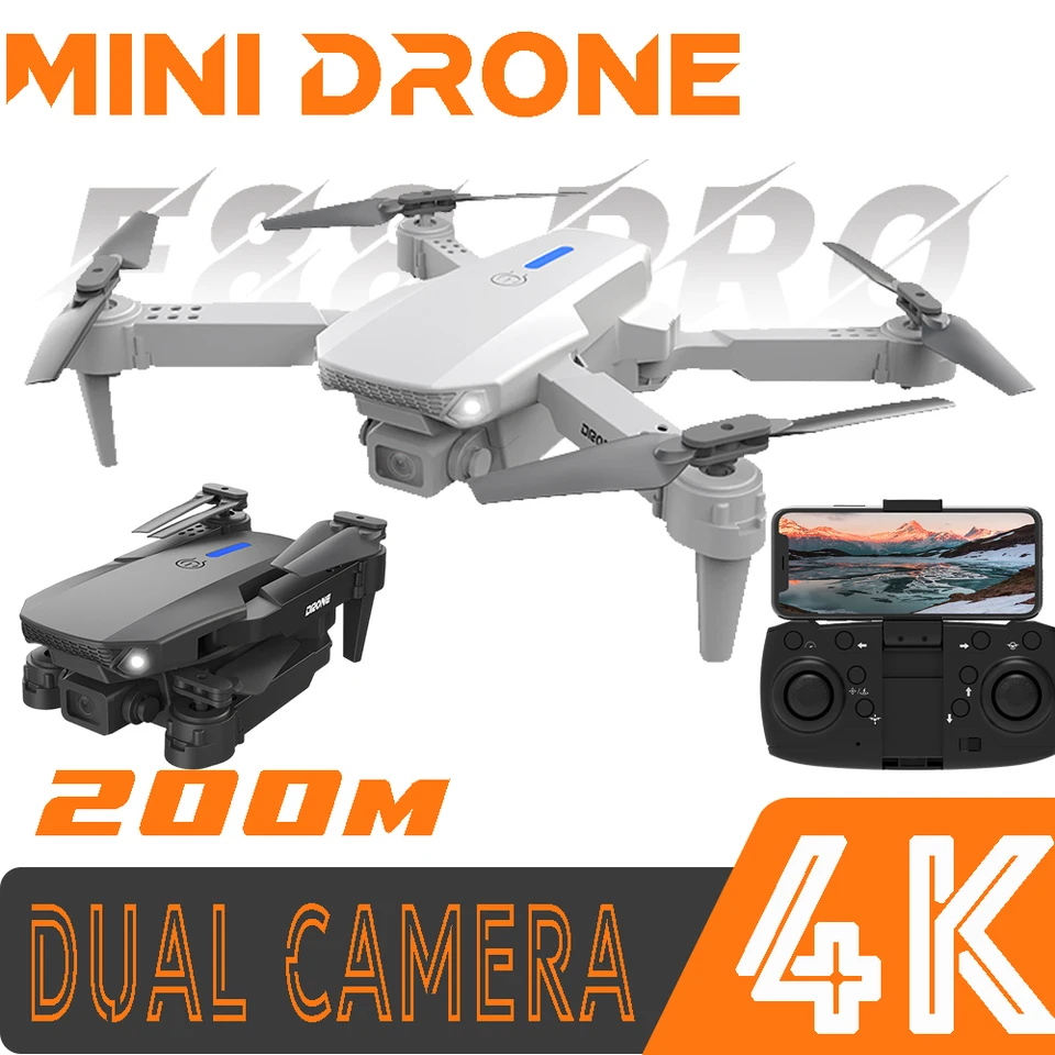 E88 PRO 4K DRON s fotoaparátom s diaľkovým ovládaním fotoaparátu Mini Dron FPV FPV Shooting DRON DRON OPTICKÝ TLAČ