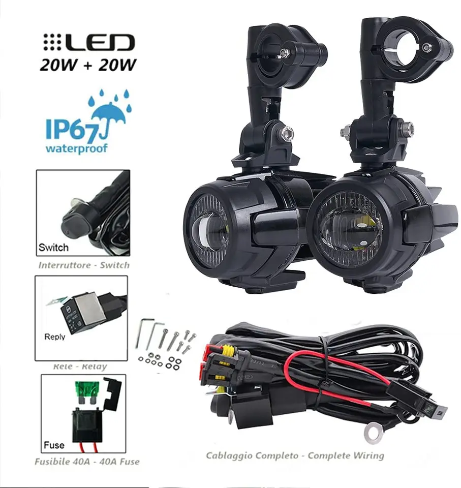 E9 Hnací hmlové svetlá Light Light Light pre BMW R 1200GS 1200 GS R1200GS LC Adventure Adv F 800G/650GS 800/650 GS F650GS F800GS