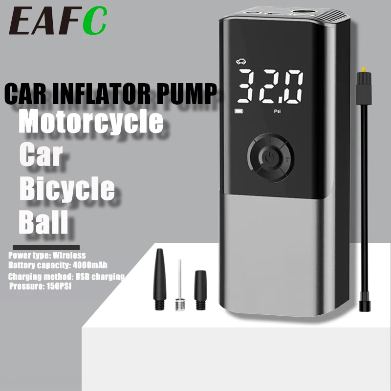 EAFC 1 Set vzduchové čerpadlo prenosné mini poháňané elektrické pneumatické pneumatiky pneumatiky nafukovacie čerpadlo na bicykli pre motocykle vozidla