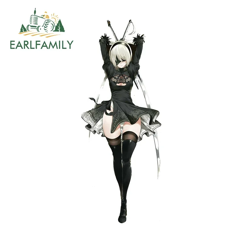 Earlfamily 13 cm x 5,1 cm pre sexy anime NSFW STrankovanie automobilov Kreatívne osobné obtisky Opeľné krémy Vinyl Funny Funny Car Dvere Protector