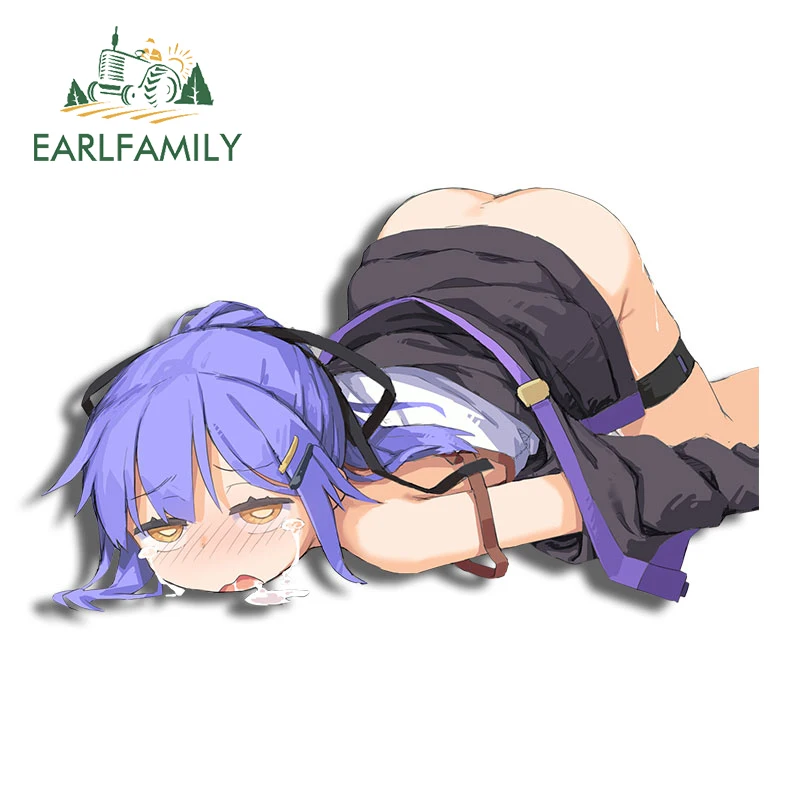 Earlfamily 13 cm x 7,7 cm pre anime creep crap automobily Sexy zadok roztomilý anime nálepka rv jdm vinylové auto