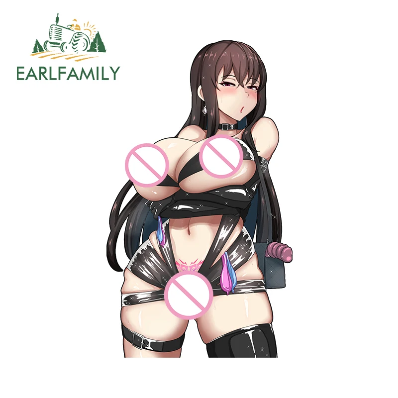 Earlfamily 13cm x 7,6 cm Raynare Hentai Hot Car Stutregers NSFW prsia Ahegao Uniformné nálepky Waifu Climax Vinyl Adsessory