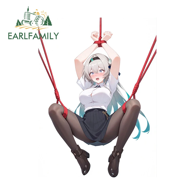 Earlfamily 13cm x 9,6 cm pre Hentai Honkai Star Rail Firefly REZEKTUROVÉ Zrkadlo Decor Dievča