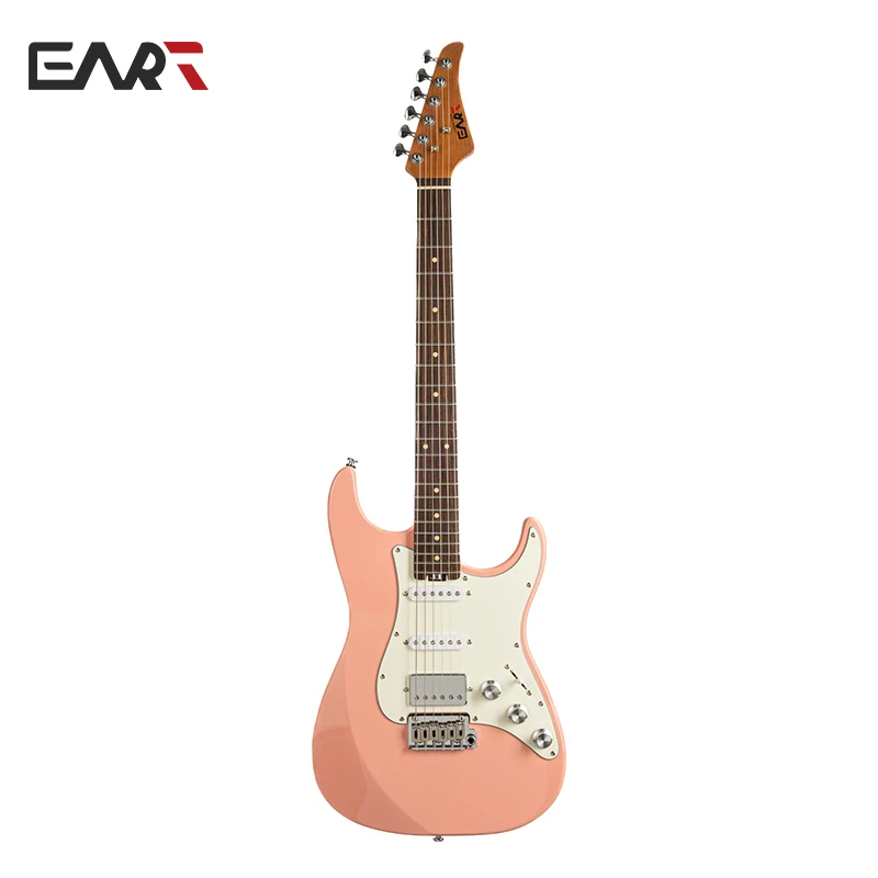 Eart Guitar India India Rosewood hmatníka CP-1 z nehrdzavejúcej ocele 22f Moderné ALV HSS SET snímače NK-S