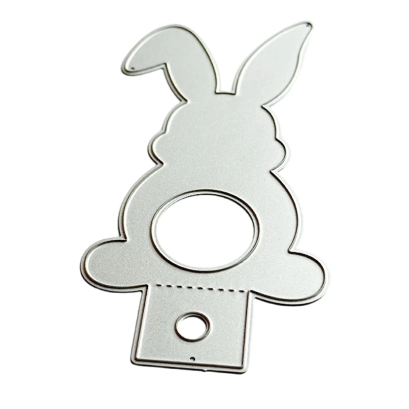 Easters Rabbits Metal Cutting Dies Šablóny formy Razujúce šablóny Die Cuts pre scrapbooking karty Vytváranie dekorácií