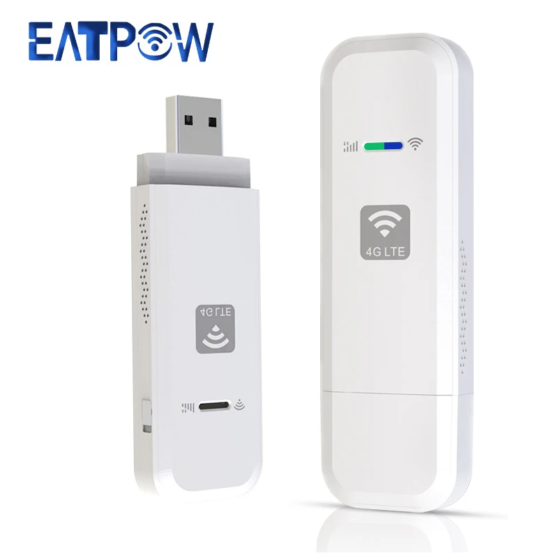 Eatpow USB 4G LTE Modem USB Dongle WiFi Router s slotom SIM slot 150 Mbps mobilný bezdrôtový wifi adaptér 4G Router Domovská kancelária