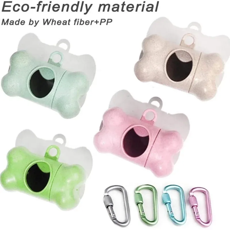 Eco Pet Dog Hover Bag Bone Tvar Dispenzer odpady Držiteľ odpadkov Držiak Držiteľ Drží