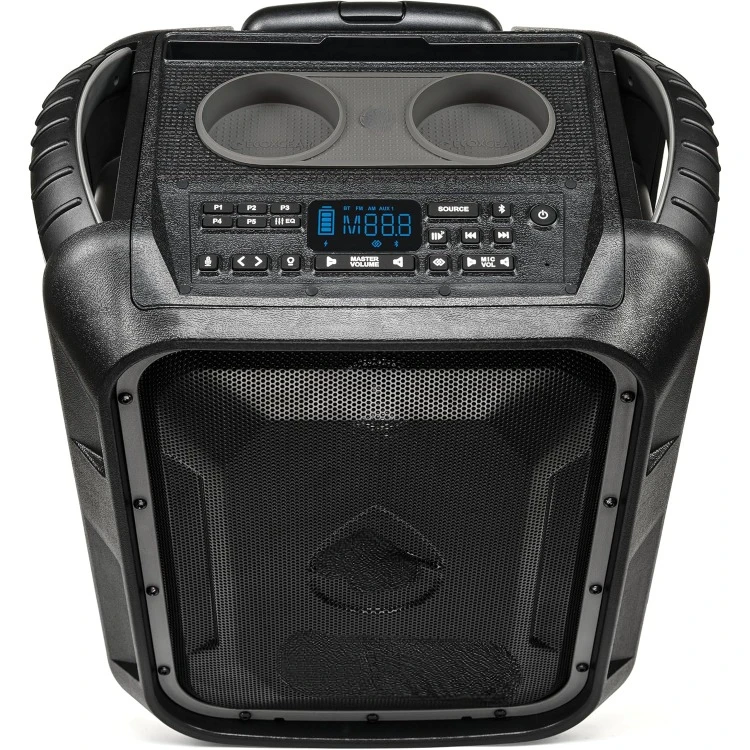Ecoboulder+ GDI-EXBLD810 Rugged Witerproof Floating Prenosný bezdrôtový Bluetooth bezdrôtového reproduktora a systém PA (šedá)