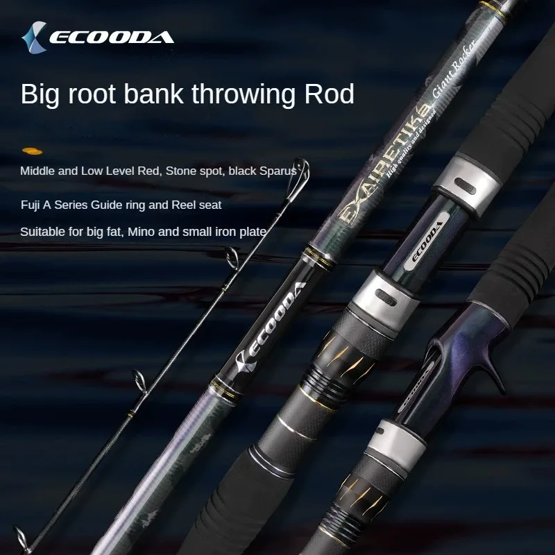 ECOODA EGR FULL FUJI PARTS SHORE Shore Jigging Rod 2Sections 2,64 m 2,9 m 3,12 m slaná voda spriadanie Casting Lure Fishing Rybing pre veľké ryby