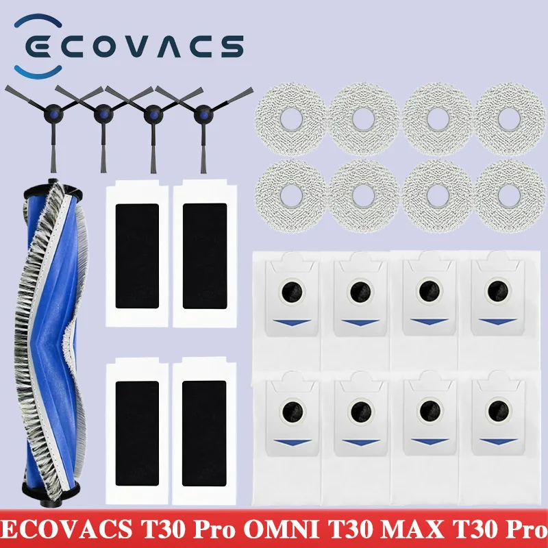 ECovacs T30 Pro Omni / T30S PRO / YEEDI M12 PRO+ Robot Vakcum Výmena dielov prachov