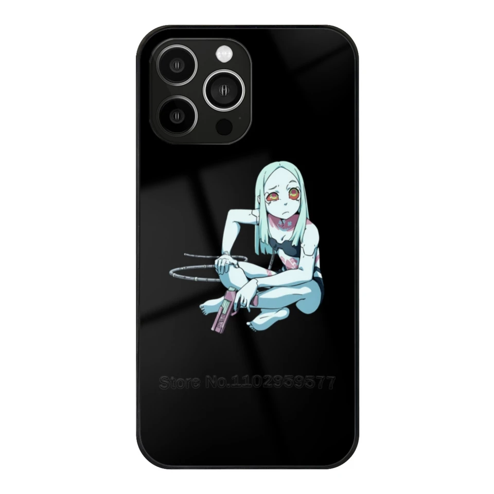 Edgerunner inšpirovaný Rebecca temperované sklo puzdro pre iPhone 15 14 13 12 11 Pro Max x 7 plus case edgerunners edgerunners Lucy