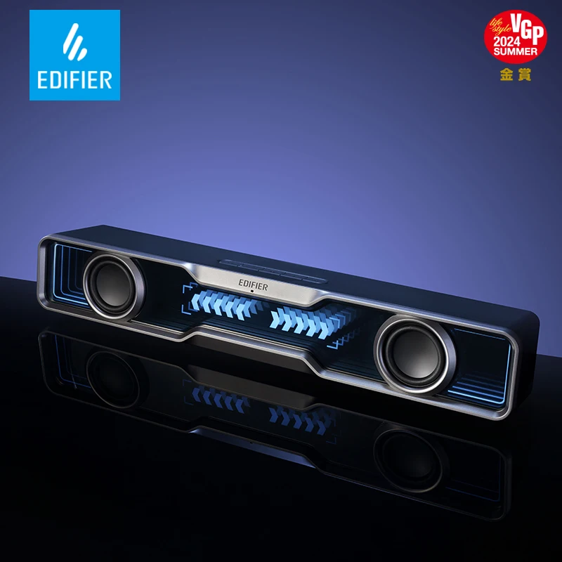 EDIGIFIVER QS30 Počítačové reproduktory Mini Soundbar USB reproduktory subwoofer Bluetooth 5.4 s mikrofónom RGB osvetlenie pre notebook PC