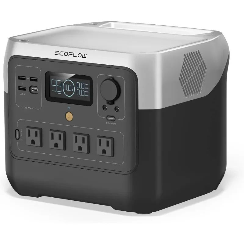 EF Ecoflow Prenosná elektráreň River 2 Pro, 768Wh LifePo4 batéria, 70 minút rýchle nabíjanie, 4x800W (X-Boost 1600W) SPETLETS, SOLAR
