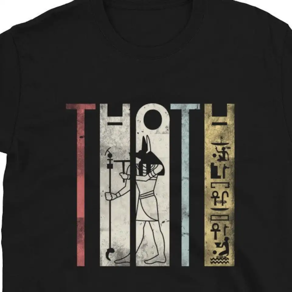 Egyptskí bohovia faraóna tričko pre muža vintage retro thoth milenec