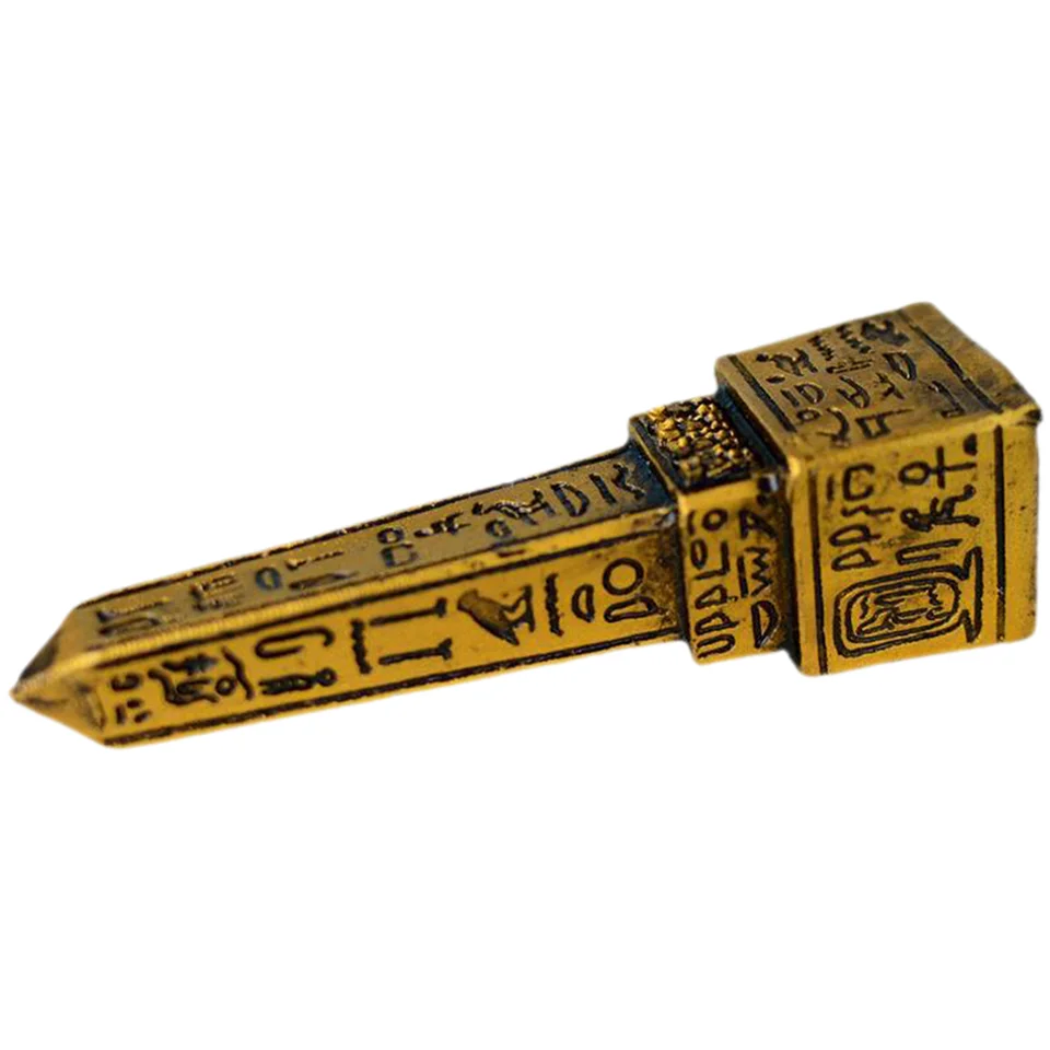Egyptský obelisk Psychologický pieskovisko Pamätné ozdoby Tower Tower Socha figurínu živice dekorácie pre výzdobu domácej kancelárie