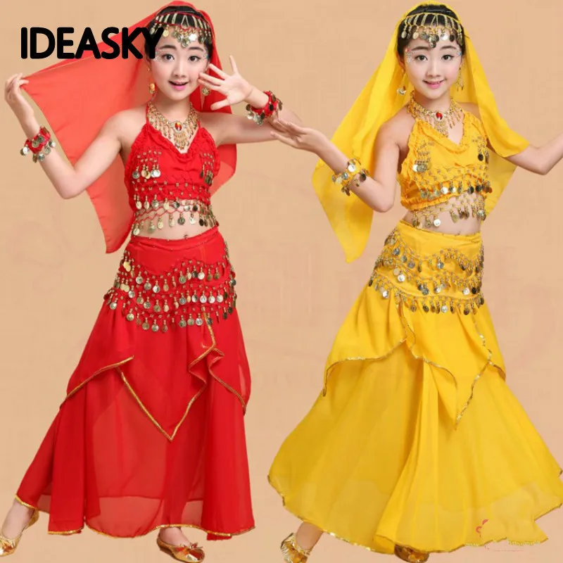 Egyptský orientálny Bollywood dospelý brušný tanečný kostým set žien pre deti profesionálne deti bellydance top sukne šaty