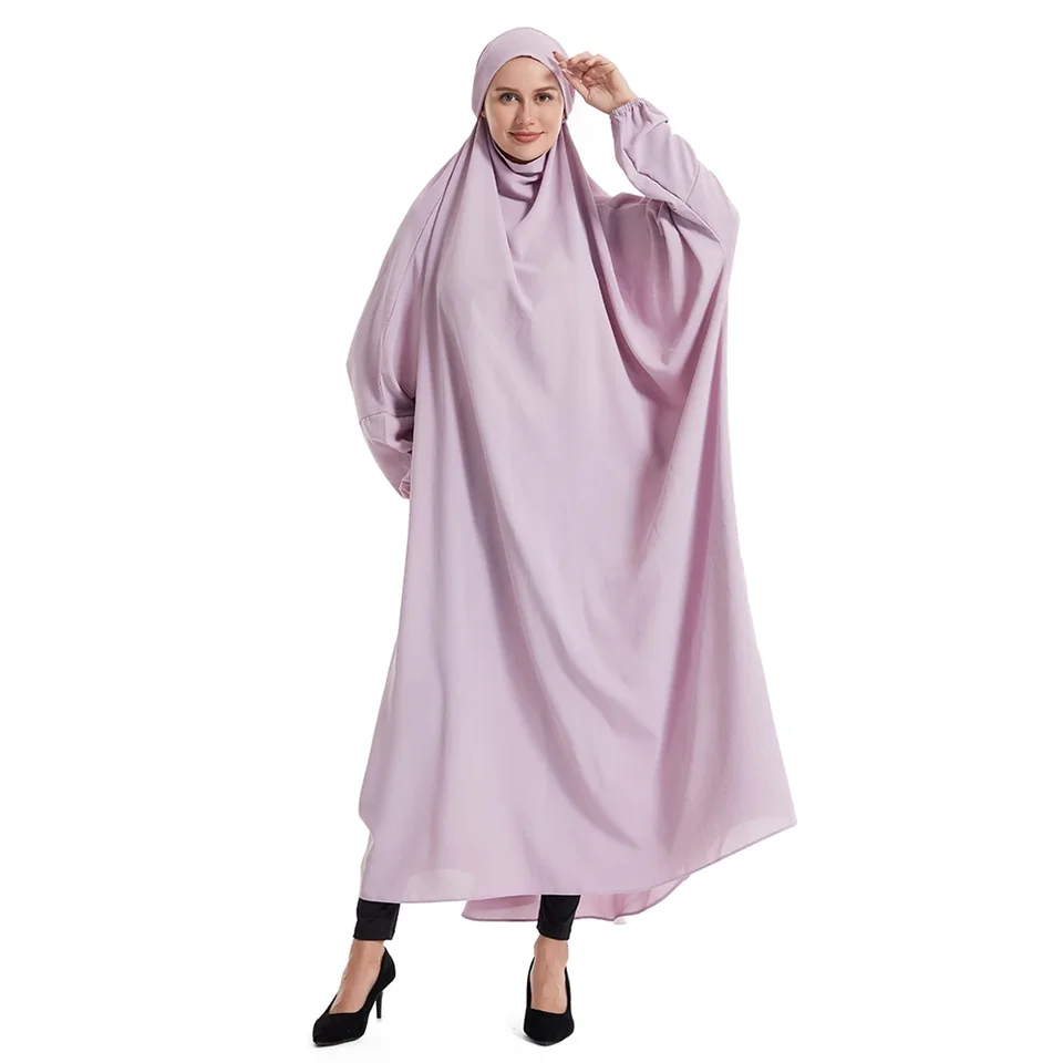 Eid s kapucňou moslimské ženy nad hlavou hidžábské šaty modlitebné odev Plné kryt Ramadan Islamské šaty niqab khimar kaftan abayas