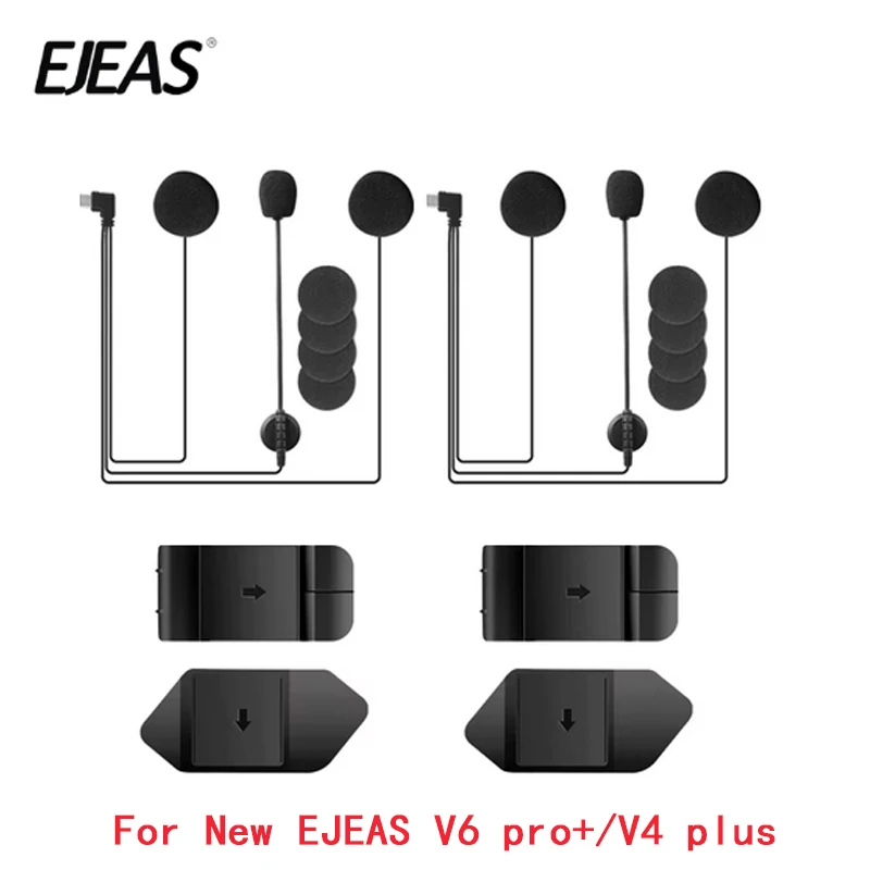 EJEAS V6 PRO+ V4 PLUS MOTORYCLE HILME intercom slúchadlá slúchadla s obojstrannou páskou Montáž