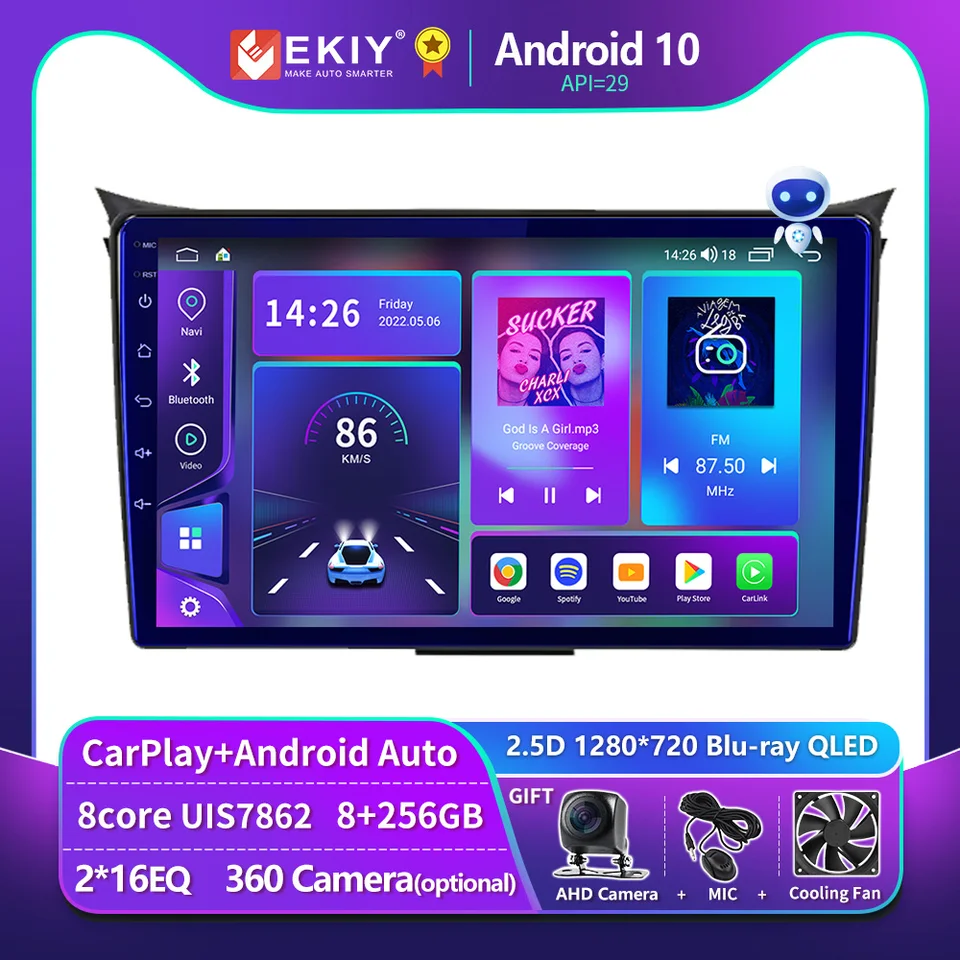 Ekiy T900 pre Hyundai I30 II 2 GD 2011 - 2017 CarPlay Android Auto Radio Car Multimedia Video Player Stereo No 2Din DVD GPS Navi